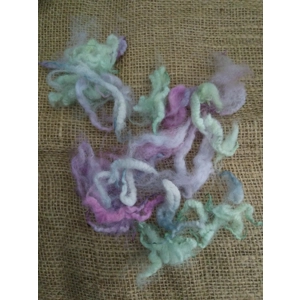 Pretty Pastels perendale lamb wool and locks 10g