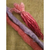 Fibre Finder - Red Pink and Purple colours mixed fibres pack