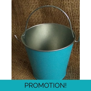 Miniature blue bucket