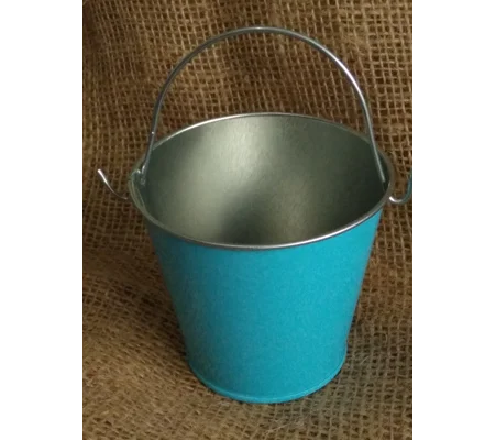 Miniature blue bucket