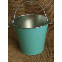 Miniature teal bucket
