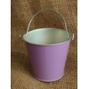miniature purple metal bucket