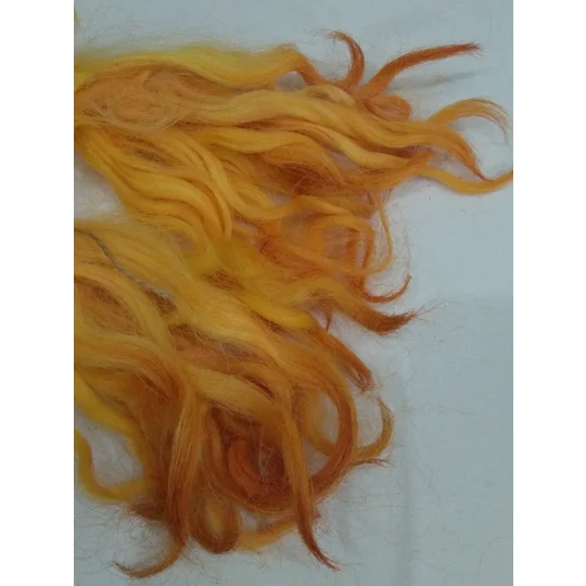Summer Sunshine Yellow and Orange Devon and Cornwall longwool locks 10g