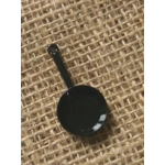 Miniature black metal frying pan, 3 size options,  for crafting and props Miniature black metal frying pan, 3 size options,  for crafting and props