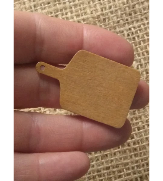 Miniature wood chopping boards, 5 shape options, for crafting and props