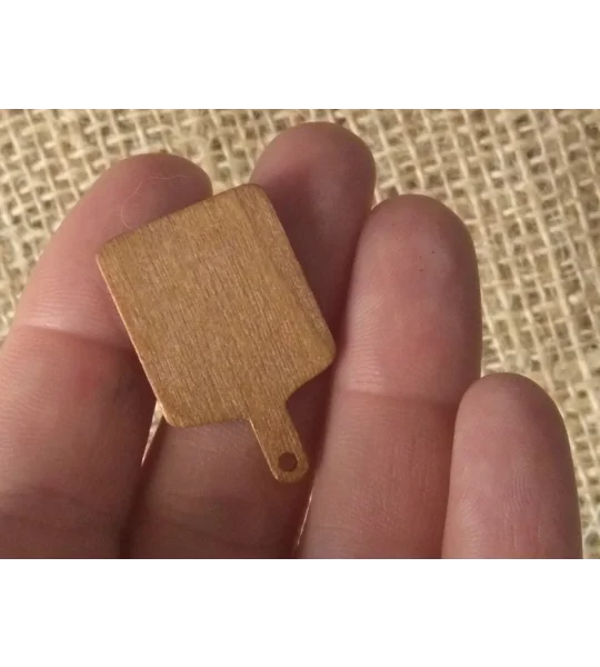 Miniature wood chopping boards, 5 shape options, for crafting and props