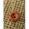 flower plain wood button