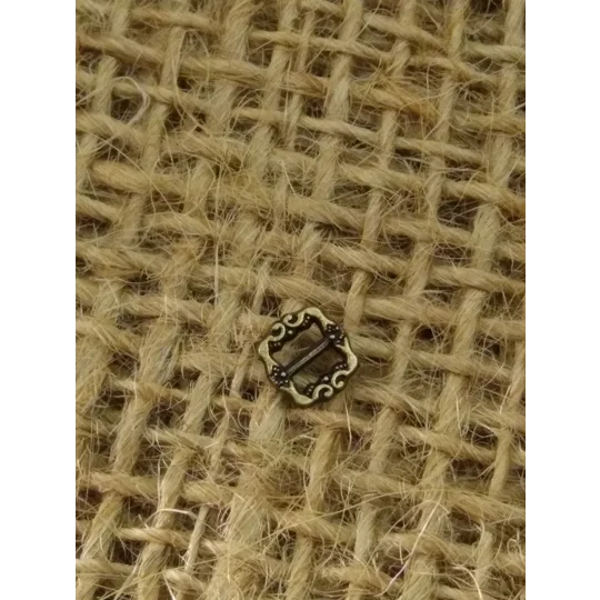 Mini Metal buckle light bronze, 3.5mm