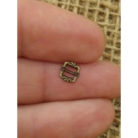 Mini Metal buckle light bronze, 3.5mm
