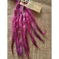 suri alpaca locks,pink purple  8-12