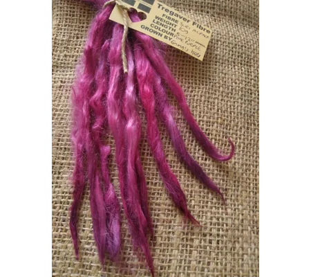 suri alpaca locks,pink purple 8-12", 10g