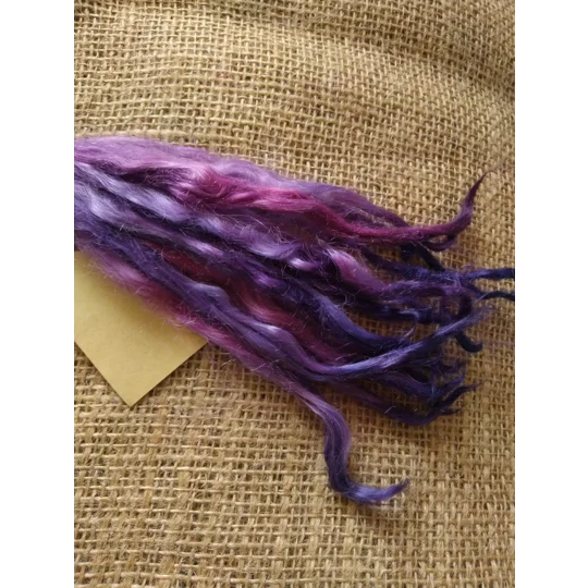 suri alpaca locks fairy mix purple blue pink 8-12", 10g