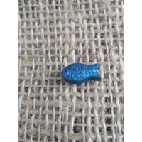 Glass Fish button - various colours