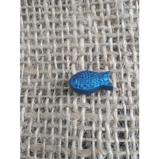 Glass Fish button - various colours