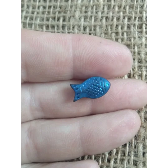 Glass Fish button - various colours