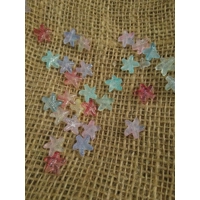 Glass Starfish  button - various pastel colours