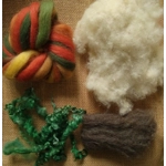 Wool and Fibre Pack to Create a Pumpkin
