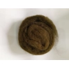 Dark Olive Carded Wool 10g
