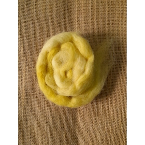 Yellow Mix Carded Wool 10g