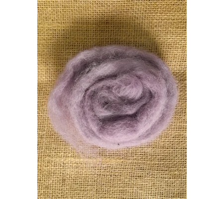 Light Parma Violet Carded Wool 10g