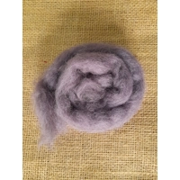 Pale Lilac Carded Wool 10g