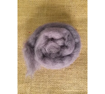 Pale Lilac Carded Wool 10g