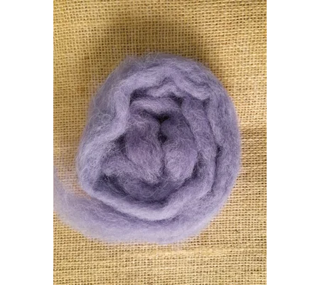 Iris Purple Carded Wool 10g