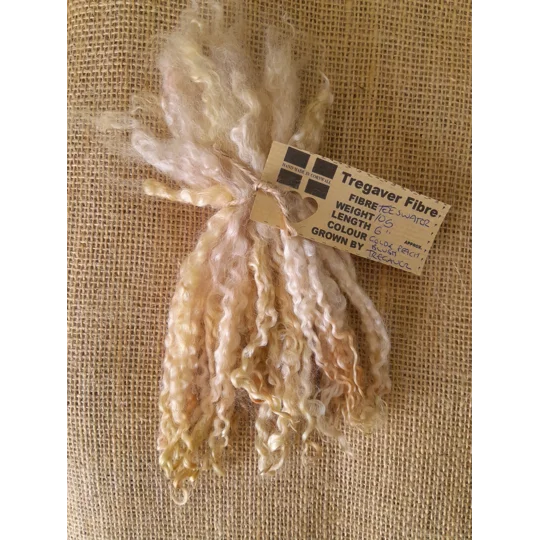 Hand dyed teeswater wool , hand dyed curly wool locks, gold felting wool, peach felting wool for felters, felting, doll makers, doll hair, and other fibre arts