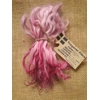 Bright and Light Pink wavy wool locks, Devon and Cornwall Longwool Bright and Light Pink wavy wool locks, Devon and Cornwall Longwool