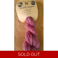 Goatally Gorgeous Pure Mohair Yarn in Hand Dyed in Heather Pink/Purple (v)