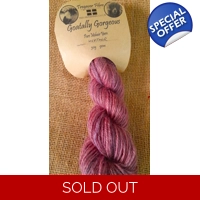 Goatally Gorgeous Pure Mohair Yarn in Hand Dyed in Heather Pink/Purple (v)