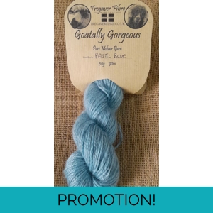 Goatally Gorgeous Pure Mohair Yarn in Hand Dyed in Pastel Blues (v)