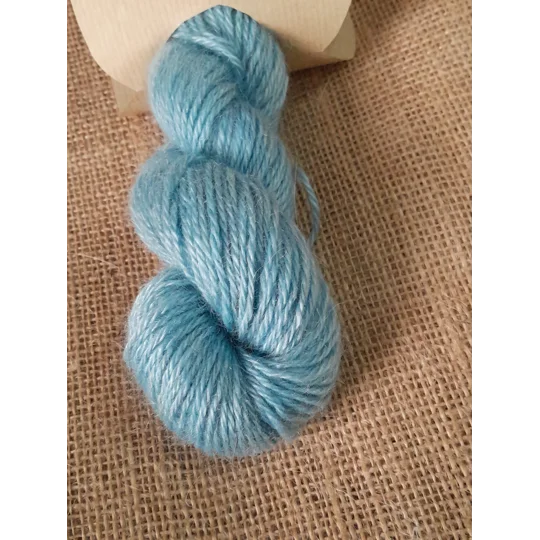Hand dyed pure mohair yarn hank , hand dyed mohair yarn hank, blue yarn, for crochet, knitting, amigurumi, weaving, tapestry, nalbinding
