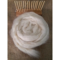 Bulk Undyed Carded Mohair 100g for peg loom weaving and more