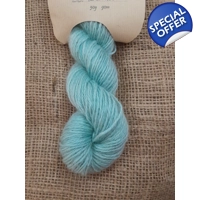 Goatally Gorgeous Pure Mohair Yarn in Hand Dyed in Teal Mist (v) blue/green