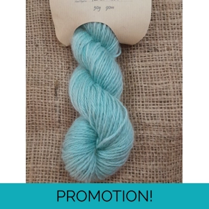 Goatally Gorgeous Pure Mohair Yarn in Hand Dyed in Teal Mist (v) blue/green