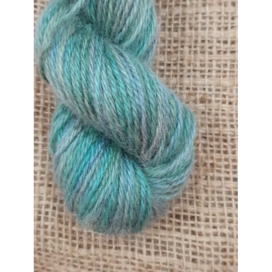 Goatally Gorgeous Pure Mohair Yarn in Hand Dyed in "Neptune" (v) blues/greens/ocean/sea tones
