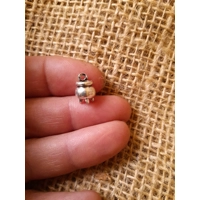 miniature metal cauldron bead