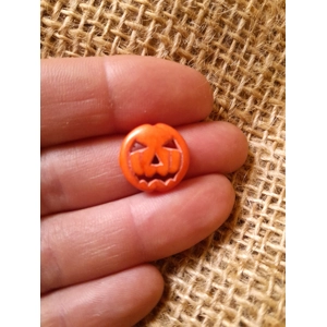 miniature  stone pumpkin bead