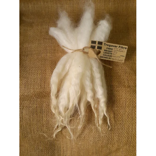 Mule - Blue Faced Leicester x swaledale, natural undyed locks - 10g bunch wool locks
