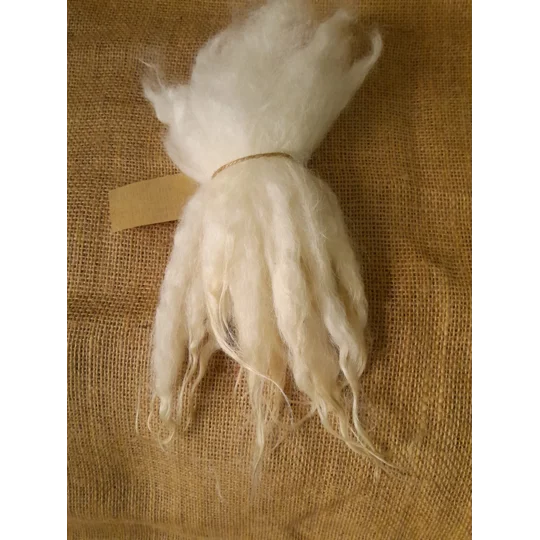 Mule - Blue Faced Leicester x swaledale, natural undyed locks - 10g bunch wool locks