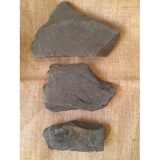 Trio of natural rustic Devonshire slate pieces