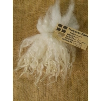 natural undyed Valais Blacknose wool locks, 10g, curly wool