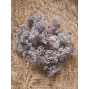 Wool Nepps - tiny balls of wool - hand dyed grey