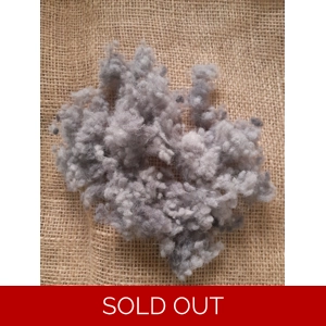 Wool Nepps - tiny balls of wool - hand dyed grey