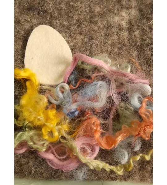 felted card, Easter crafts, Easter cards, needle felted card