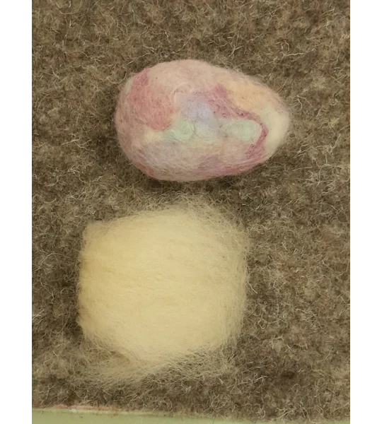 needle felting kit, felted easter egg, felted rabbit, felted bunny, british wool