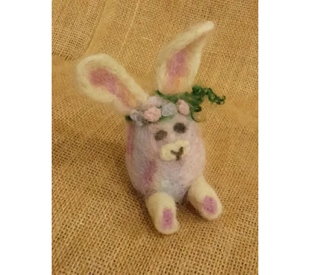 Needle Felted Easter Egg Bunny Kit