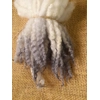 Grey/silver natural dip dyed Blue Faced Leicester wool locks 10g