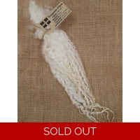 Natural undyed Masham Curly wool Locks, approx  9 - 13